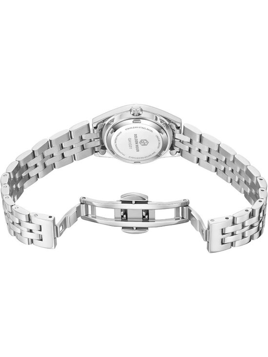 Women\'s Silver Analog Quartz Stainless Steel Band Easy Reader Bracelet Watch main image 4